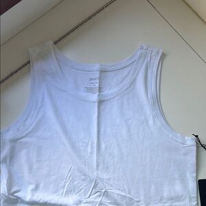White Pima Tank Top
